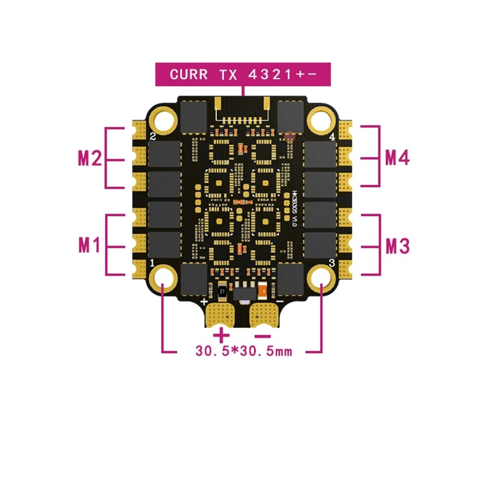 HAKRC 60A Blheli_32 2-6S 4w1 U – Fpv Drone Esc recenzja i cena